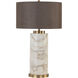 Apollolina 29.75 inch 100.00 watt Gold with Grey Table Lamp Portable Light
